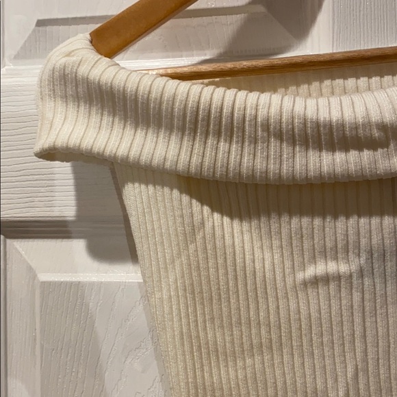 Free People Too Good Bodysuit Ribbed Knit in Ivory White size L - Picture 12 of 15